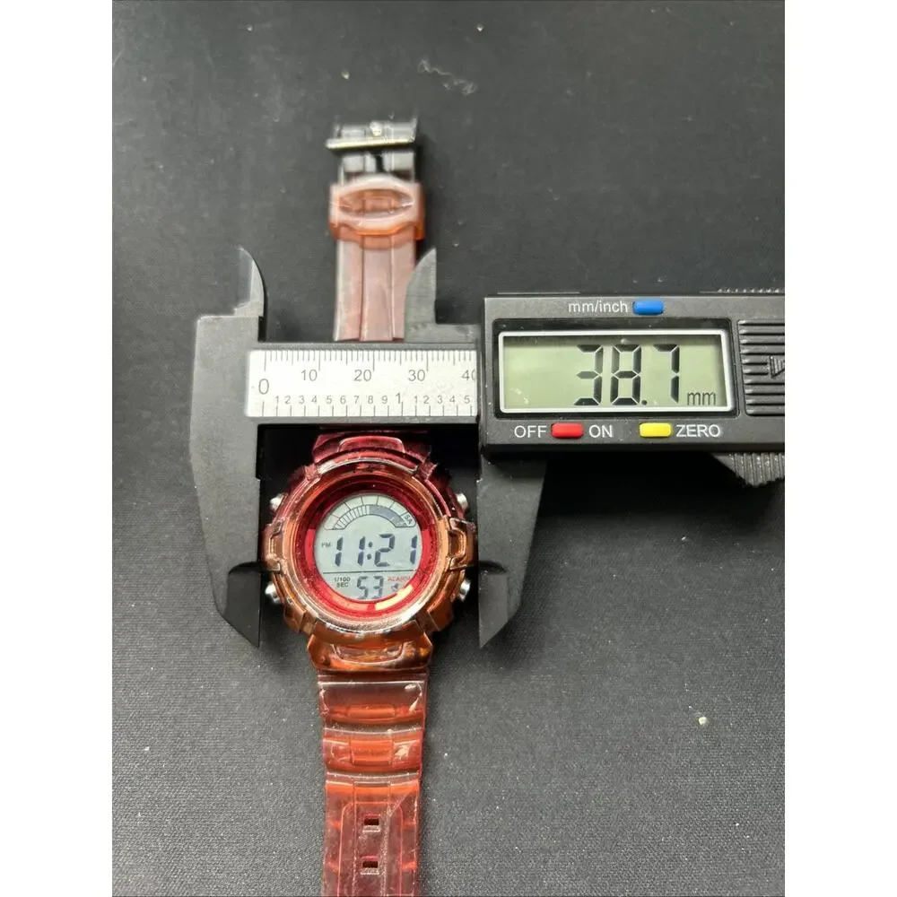 Accutime Orangish Red Kids Digital Watch